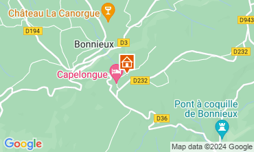 Map Bonnieux Villa 129049