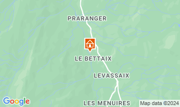 Map Les Menuires Chalet 92362