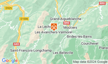 Map Valmorel Apartment 76576