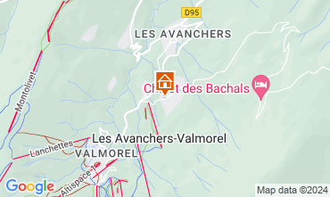 Map Valmorel Apartment 76576