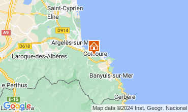 Map Collioure Apartment 16262