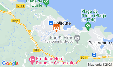 Map Collioure Apartment 16262