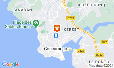 Map Concarneau One-room apartment 84656