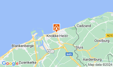 Map Knokke-le-Zoute Apartment 67577