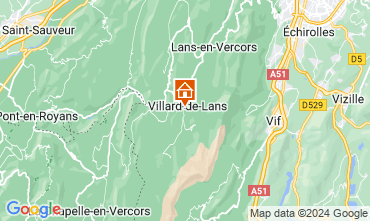 Map Villard de Lans - Correnon en Vercors Apartment 128140