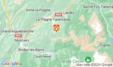 Map La Plagne Apartment 101914