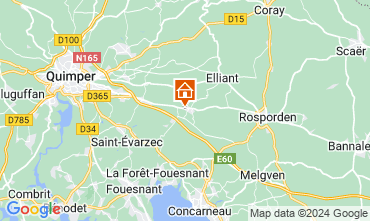 Map Concarneau Villa 128724
