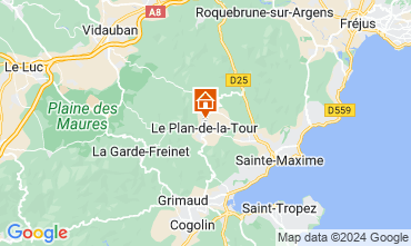 Map Sainte Maxime Villa 78620