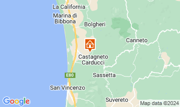 Map Castagneto Carducci Apartment 90103