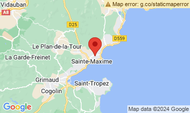 Map Sainte Maxime Villa 124581