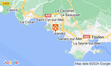 Map Bandol Apartment 105620