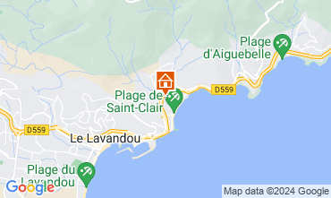 Map Le Lavandou Apartment 127037