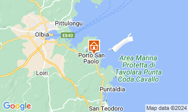 Map Porto San Paolo One-room apartment 109559