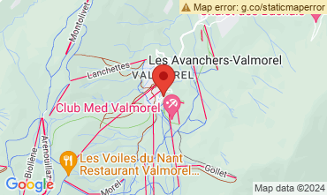 Map Valmorel Apartment 122436