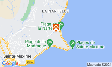 Map Sainte Maxime Villa 8541