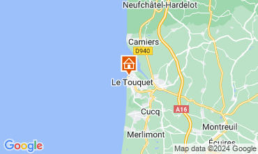 Map Le Touquet One-room apartment 71644