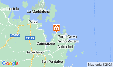 Map Baja Sardinia Apartment 126040