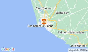 Map Les  Sables d'Olonne Apartment 127717