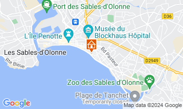 Map Les  Sables d'Olonne Apartment 127717