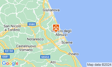 Map Roseto degli Abruzzi Apartment 72327