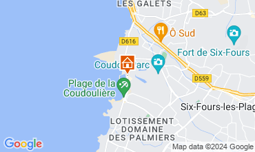 Map Six Fours Les Plages Apartment 69885