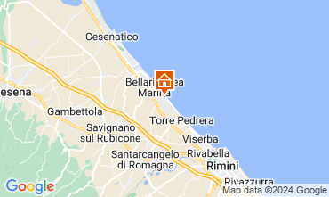 Map Bellaria Igea Marina Apartment 129102