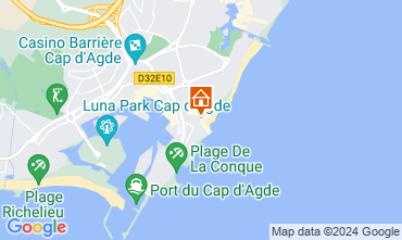 Map Cap d'Agde Apartment 68288
