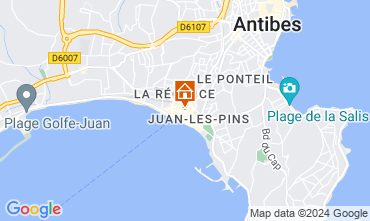 Map Juan les Pins Apartment 78148