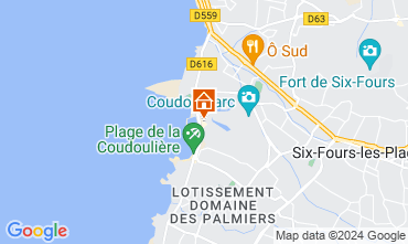 Map Six Fours Les Plages Apartment 122036