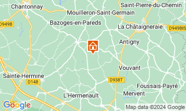 Map Fontenay-le-Comte Vacation rental 64991