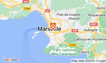 Map Marseille Vacation rental 121661