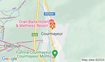 Map Courmayeur Apartment 122403