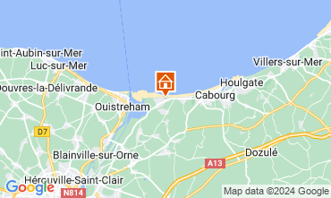 Map Cabourg Apartment 119007