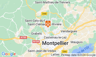 Map Montpellier Vacation rental 123620