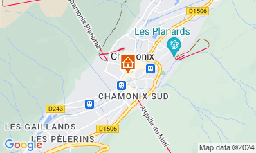 Map Chamonix Mont-Blanc Apartment 127598