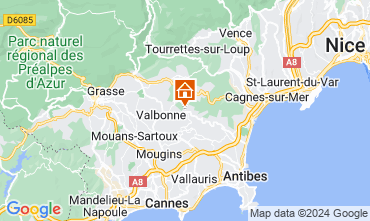 Map Valbonne Villa 129057