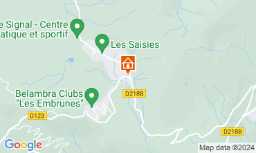 Map Les Saisies Apartment 128063