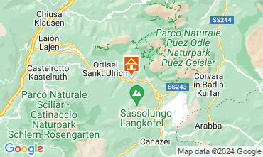 Map Selva di Val Gardena Apartment 39626