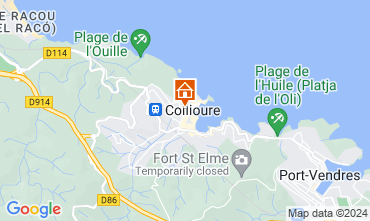 Map Collioure Apartment 105344