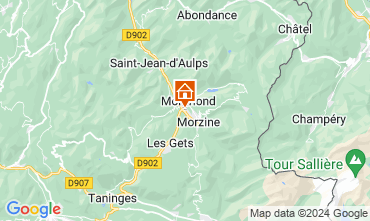 Map Morzine Apartment 82300