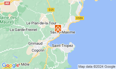 Map Sainte Maxime Villa 122271