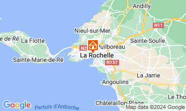 Map La Rochelle Apartment 128387