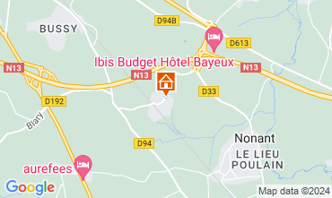 Map Bayeux Vacation rental 124251