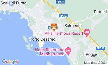Map Porto Cesareo Apartment 121496