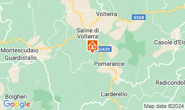 Map Volterra Vacation rental 121193