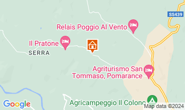 Map Volterra Vacation rental 121193