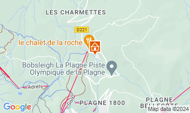 Map La Plagne Chalet 37760