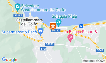 Map Castellammare del Golfo Apartment 80319