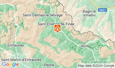 Map Auron - Saint Etienne de Tine Apartment 379