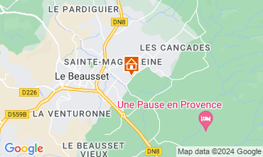 Map Le Beausset Villa 118922